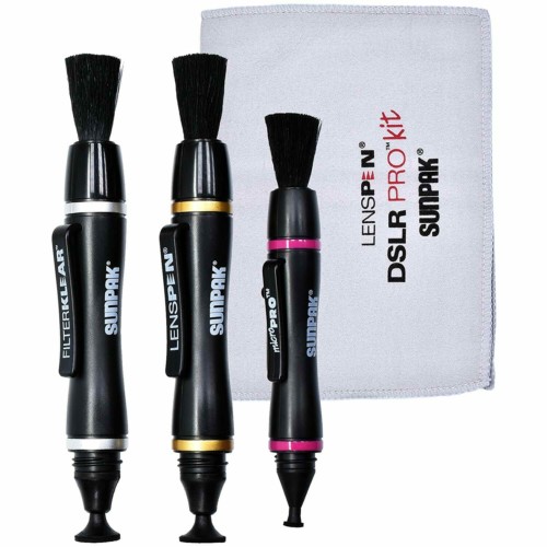 Lenspen Pro Pack with DSLR Lens, MicroPRO & FilterKlear Cleaning Pens with Cloth Pouch